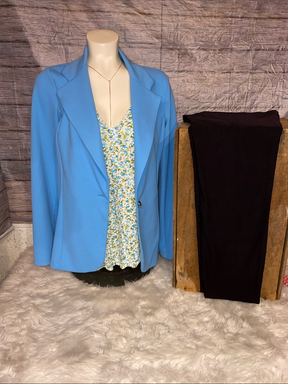 Ivory Love Light Blue Blazer